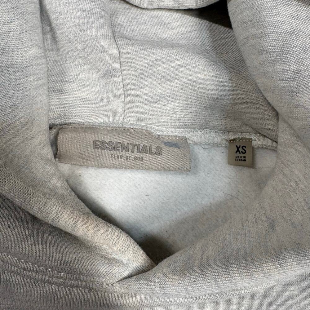 Fear of God Essentials Pullover Heavyweight Hoodie Light Oatmeal XS - Picture 5 of 7